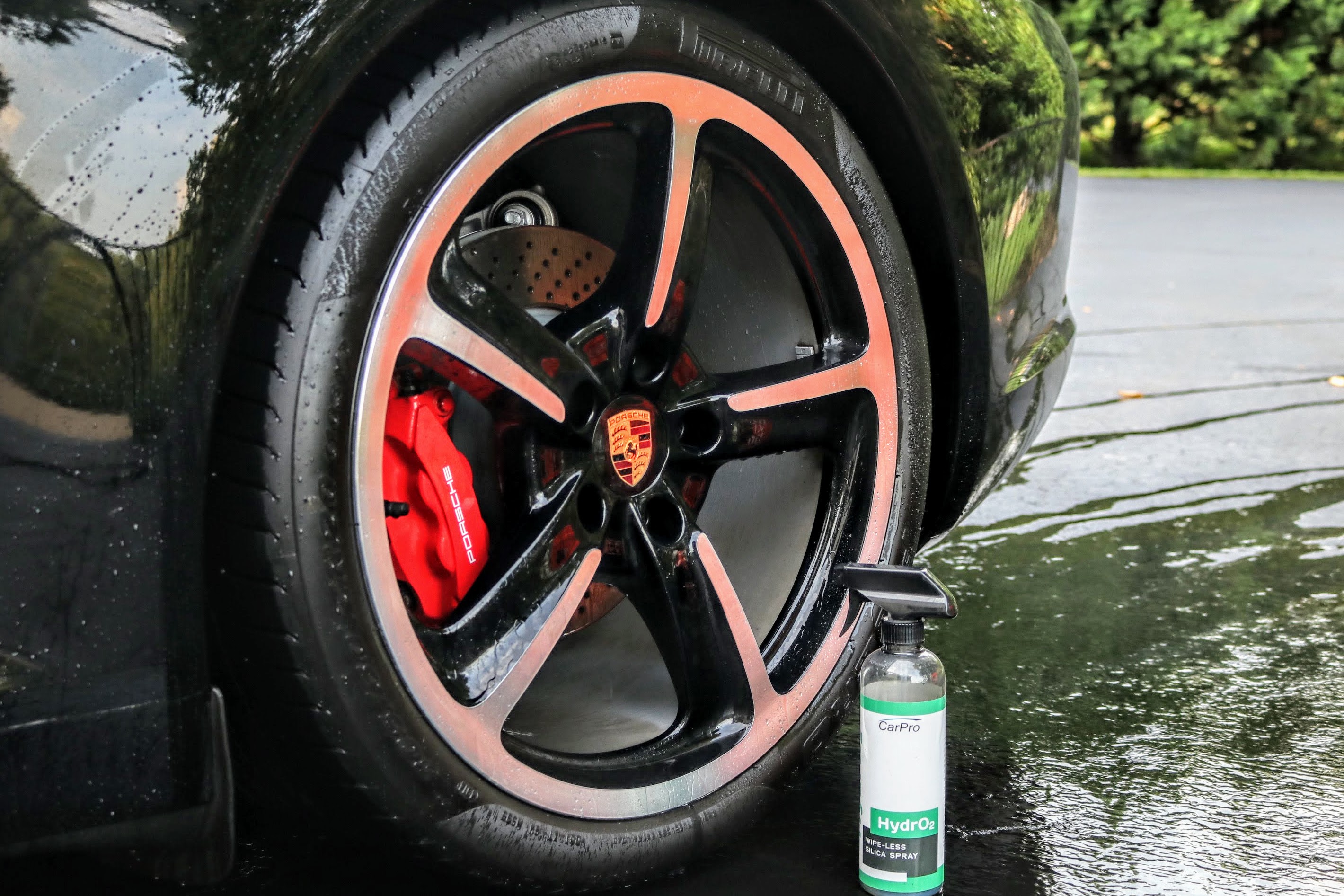 Applying CarPro Hydro2 to Porsche 911 (991.1) wheels